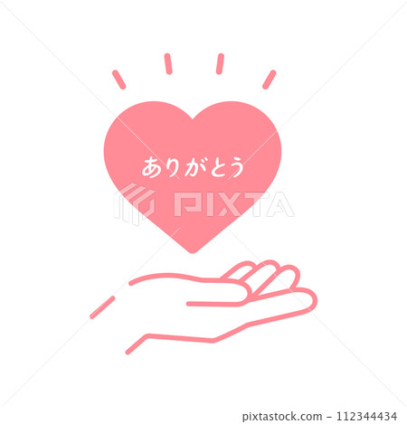 A person's hand holding the word "thank you" and a pink heart - An image of gratitude and gratitude A person's hand holding the word "thank you" and a pink heart - An image of gratitude and gratitude 112344434