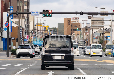 Suburban traffic image 112344449