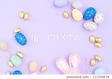 Easter colored eggs 112344634