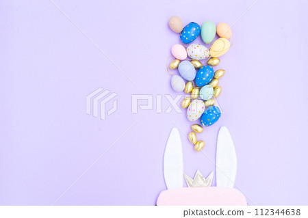 Easter colored eggs 112344638