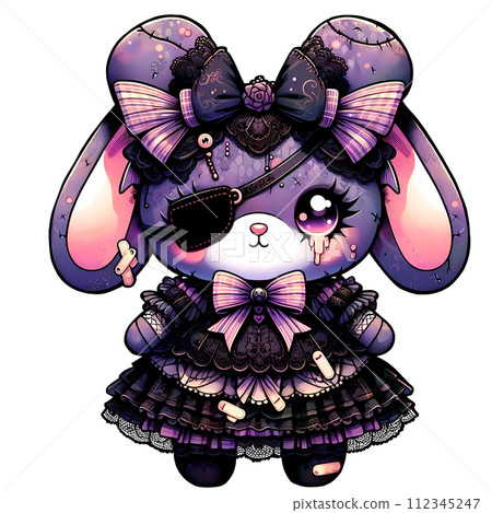 哥德蘿莉塔兔毛絨玩具 112345247