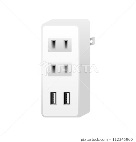 White power adapter _2 outlets & USB type A 2.0 2 ports White power adapter _2 outlets & USB type A 2.0 2 ports 112345960