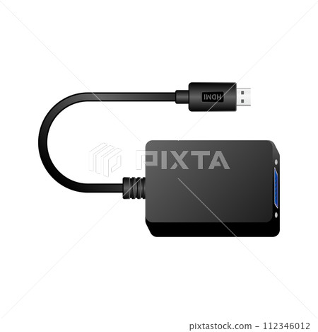 視訊轉換轉換器_microHDMI_類比RGB(VGA)_Mini 視訊轉換轉換器_microHDMI_類比RGB(VGA)_Mini 112346012