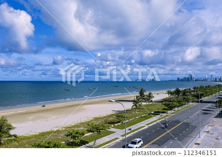 越南峴港的美溪海灘和藍色的大海 / 越南峴港 112346151