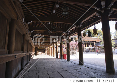 Tenjin-san (Kitano Tenmangu Shrine) West Corridor Horizontal Composition 1 Tenjin-san (Kitano Tenmangu Shrine) West Corridor Horizontal Composition 1 112346441