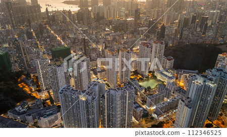 Public housing apartments, Shek Kip Mei, Kowloon, Jan 20 2021 112346525