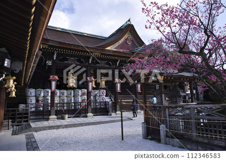 天神山(北野天滿宮)主殿與飛梅水平構圖 6 天神山(北野天滿宮)主殿與飛梅水平構圖 6 112346583
