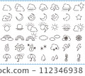 Simple weather icon set 01 WEATHER ICON SET 112346938