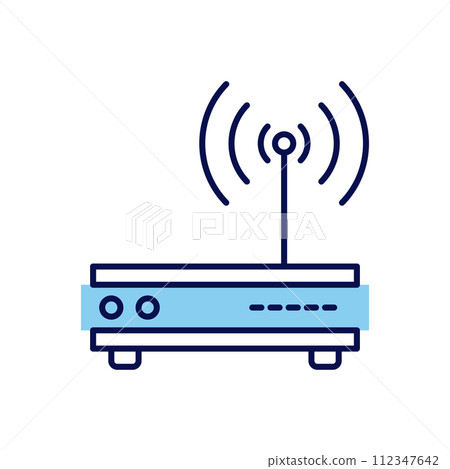 Router related vector  icon 112347642