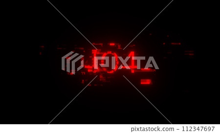 3D rendering error 404 text with screen effects of technological glitches 3D rendering error 404 text with screen effects of technological glitches 112347697