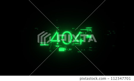3D rendering error 404 text with screen effects of technological glitches 3D rendering error 404 text with screen effects of technological glitches 112347701