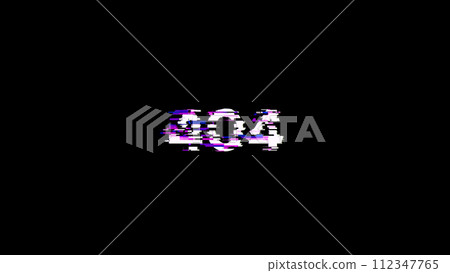 3D rendering error 404 text with screen effects of technological glitches 3D rendering error 404 text with screen effects of technological glitches 112347765