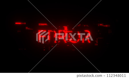 3D rendering error text with screen effects of technological glitches 3D rendering error text with screen effects of technological glitches 112348011
