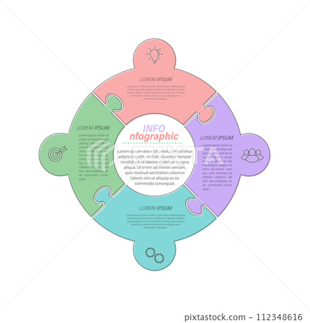4 stages of development, improvement or training. Infographics with visual action icons for business, finance, project, plan or marketing 4 stages of development, improvement or training. Infographics with visual action icons for business, finance, project, plan or marketing 112348616