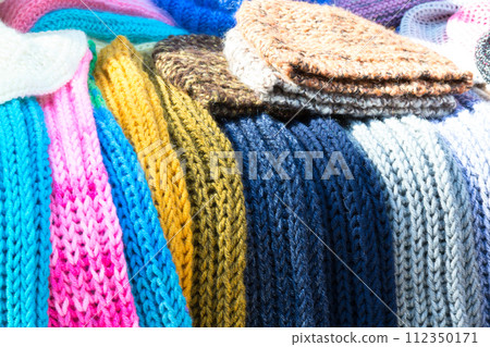 Knitted scarves and hats Knitted scarves and hats 112350171