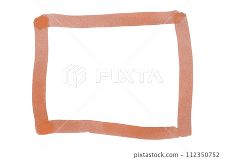 Orange frame isolated on white background Orange frame isolated on white background 112350752