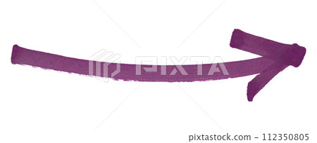Dark purple arrows isolated on white background. 112350805