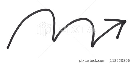Black arrows isolated on white background Black arrows isolated on white background 112350806