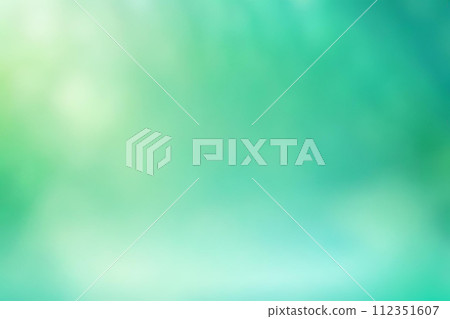 Abstract gradient smooth Blurred Bokeh Aquamarine Green background image 112351607