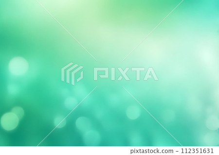 Abstract gradient smooth Blurred Bokeh Aquamarine Green background image 112351631