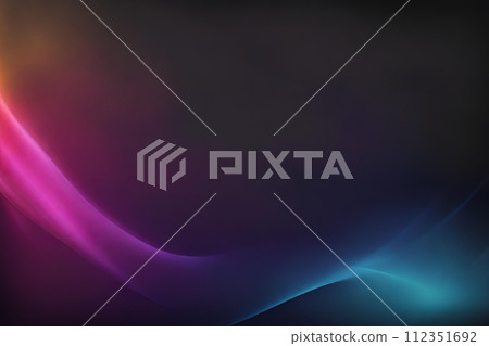 Abstract gradient smooth Blurred Bokeh Black background image 112351692