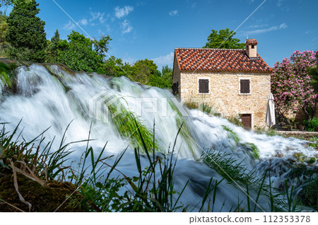 Waterfall in Krka National Park 112353378