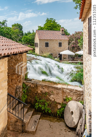 Waterfall in Krka National Park 112353385