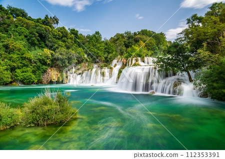 Waterfall in Krka National Park Waterfall in Krka National Park 112353391