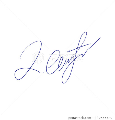 Hand-drawn signatures, examples of documents, certificates and contracts with inked and handwritten lettering. 112353589