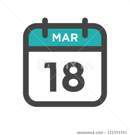 March 18 Calendar Day or Calender Date for Deadlines or Appointment 112353741