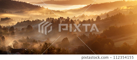 Morning mountain landscape 112354155