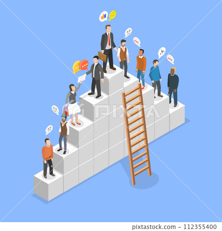 3D Isometric Flat Vector Illustration of Hierarchy Rank 3D Isometric Flat Vector Illustration of Hierarchy Rank 112355400