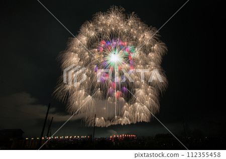 2023片貝祭4尺玉煙火升銀龍金千花雙綻放 112355458