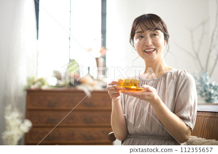 中年女性的有機美容 中年女性的有機美容 112355657