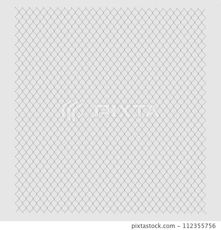Metallic black mesh on a white background. Geometric texture. Interlaced wavy lines. Monochrome linear waves fence. Vector illustration. Metallic black mesh on a white background. Geometric texture. Interlaced wavy lines. Monochrome linear waves fence. Vector illustration. 112355756