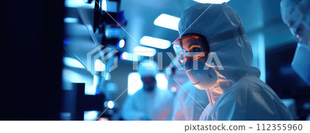 Scientist working in laboratory 112355960