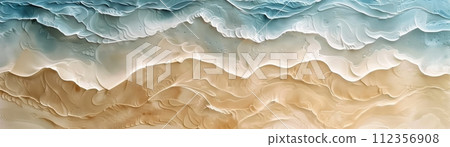 Abstract Resin Art Imitating Ocean Waves. Abstract background. Generative AI 112356908