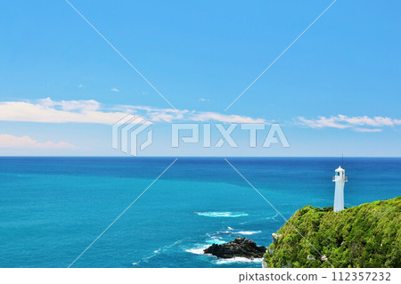 Kochi Prefecture Blue Sky and Sea Ashizuri Cape 112357232