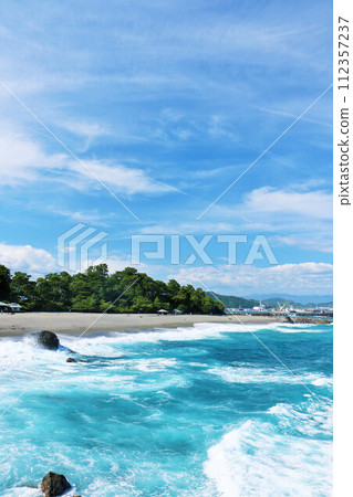 高知縣桂濱海灘藍天大海 112357237