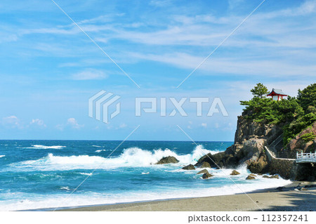 高知縣桂濱海灘藍天大海 112357241