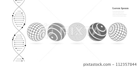 幾何抽象基因地球科學科技背景 112357844