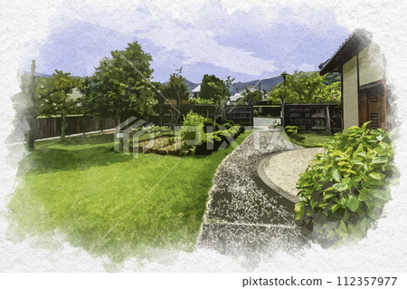 水彩風格的松代 舊白井家正門 免費休息區 長野縣長野市 水彩風格的松代 舊白井家正門 免費休息區 長野縣長野市 112357977