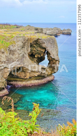 Spectacular views of Cape Manza, a scenic spot in Okinawa 112357996