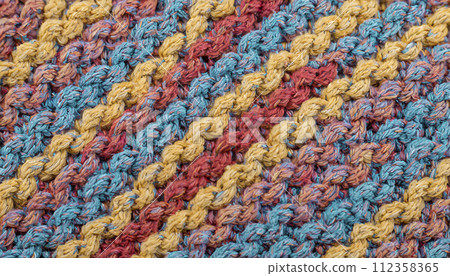 woven wool multi-color knit textile texture, 16:9 widescreen wallpaper / backdrop 112358365