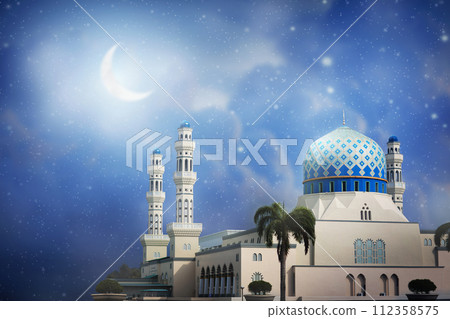 Ramadan Kareem greeting. Islamic holiday 112358575