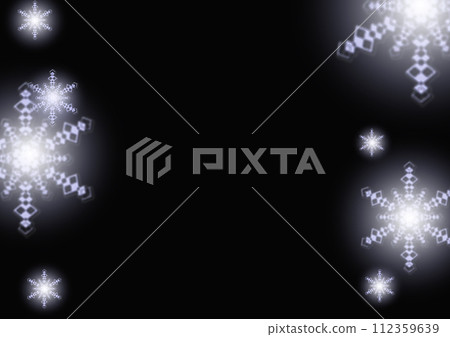Sparkling snowflake background black background Sparkling snowflake background black background 112359639