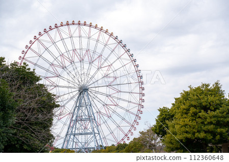 Colorful Ferris wheel at the amusement park 05 112360648
