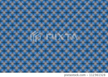 Illustration, Pattern of Overlapping circle lines on a black background. Illustration, Pattern of Overlapping circle lines on a black background. 112361328