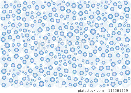 Illustration, pattern of circle with line on white background. 112361339