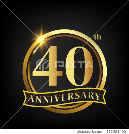 40th golden anniversary logo 40th golden anniversary logo 112361400
